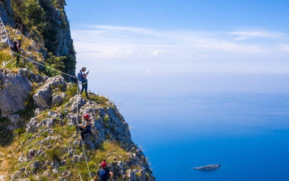 trekking Via ferrata al Redentore Maratea Basilicata climbing